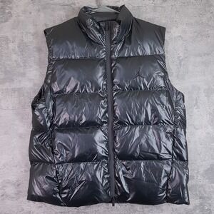 NIKE Air Jordan Flight Down Puffer Vest‎ Mens MEDIUM Therma-FIT Black FV7273-010